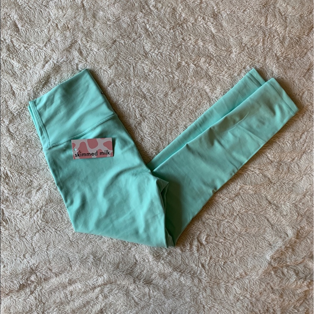 NWT Skimmed Milk Step Up Leggings in Mint Green Size Medium